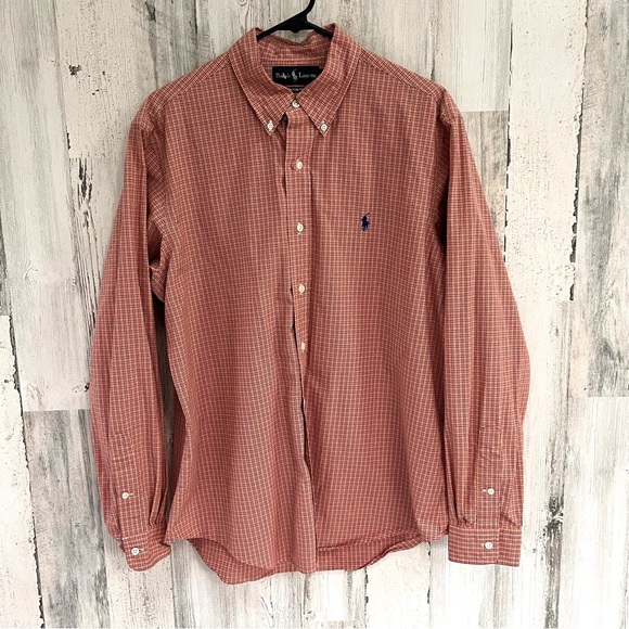 Ralph Lauren Other - Ralph Lauren Custom Fit Men’s Button Down Shirt Size Large 100% Cotton